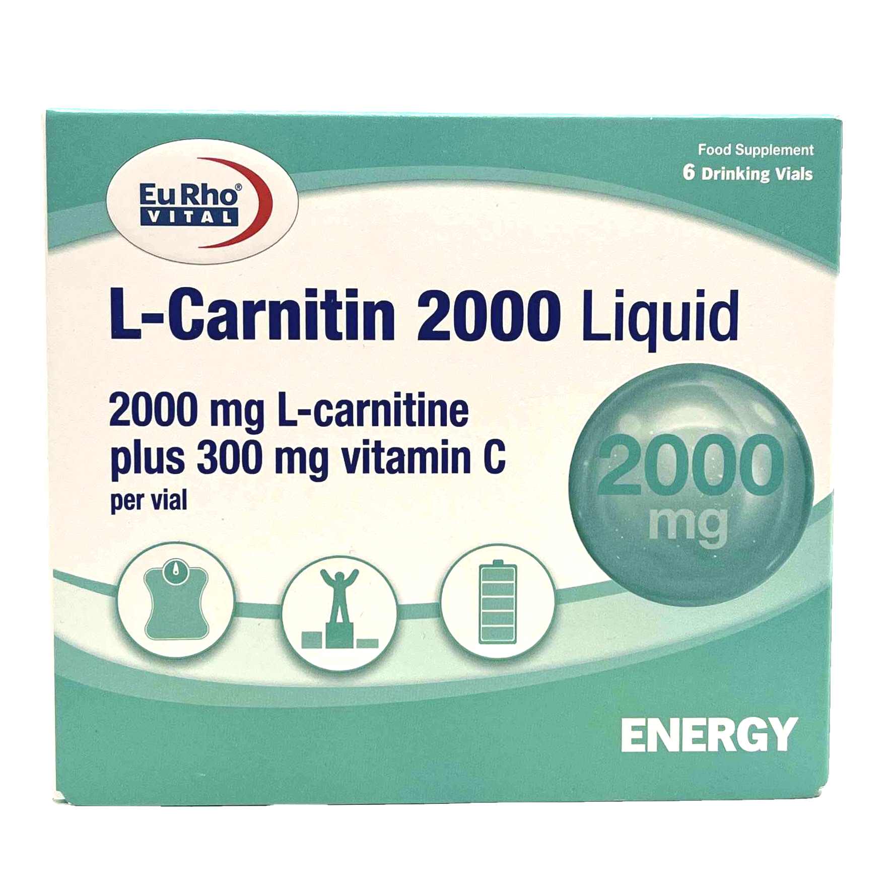 ویال ال کارنیتین 2000 میلی گرم یوروویتال EurhoVital L Carnitin